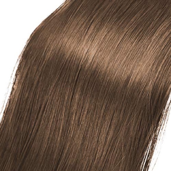 ⭐️barsdar 26” Straight Ponytail Extension - Darkest Brown mix Auburn Evenly⭐️ - Picture 3 of 6